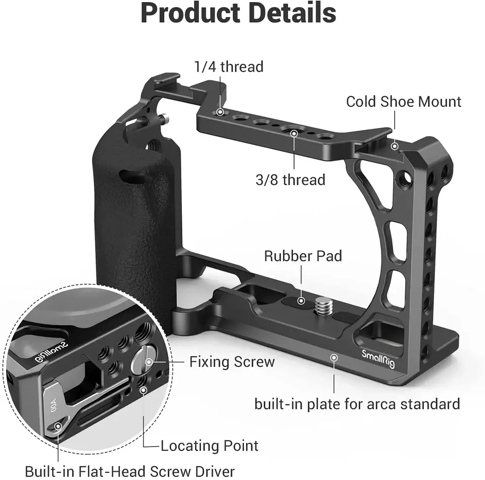 Camera Cold Shoe - 2026 For SmallRig 3164 Stainless Steel