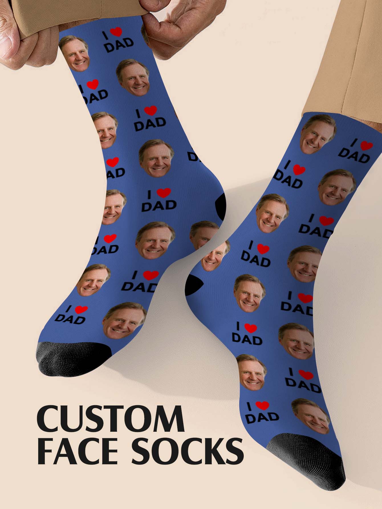 Photography Object - Custom Father Day Socks Custom Photo