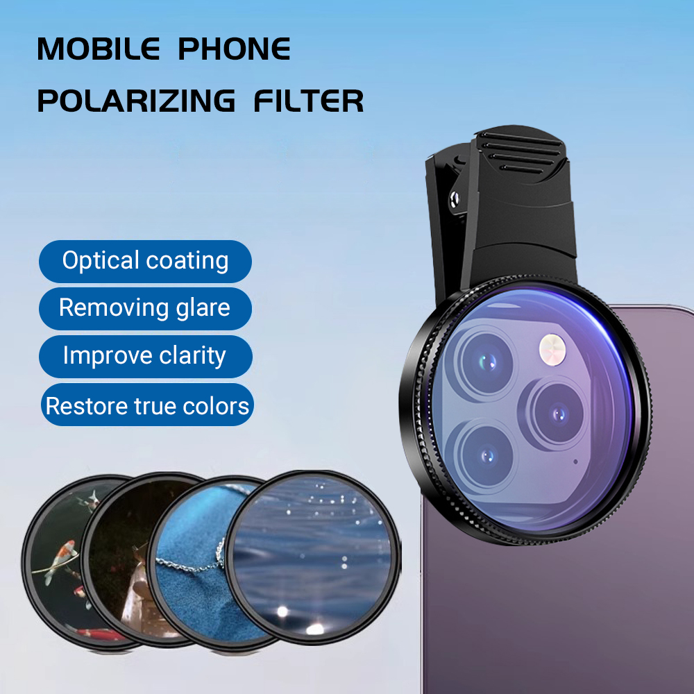 Photography Zooming - 52MM Mobile Phone Lens Universal Polarizer