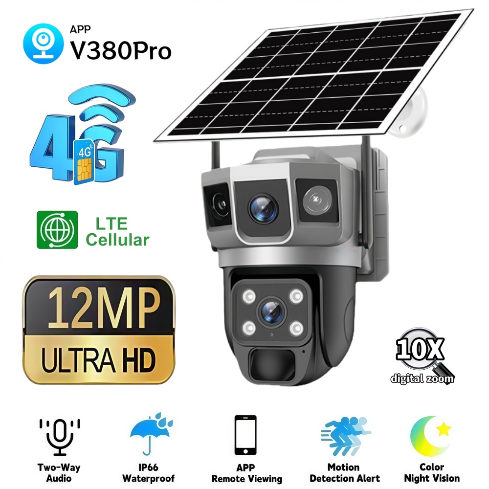 Photography Zooming - 4G Camera Outdoor Solar Surveillance Camera
