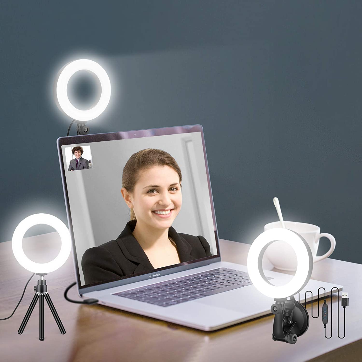 Photography Zooming - 16cm Ring Light for Zoom Meetings,