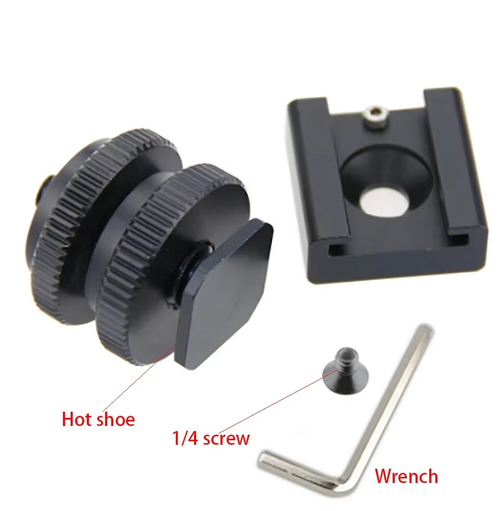 Camera Cold Shoe - Hot Cold Shoe Mount 1/4
