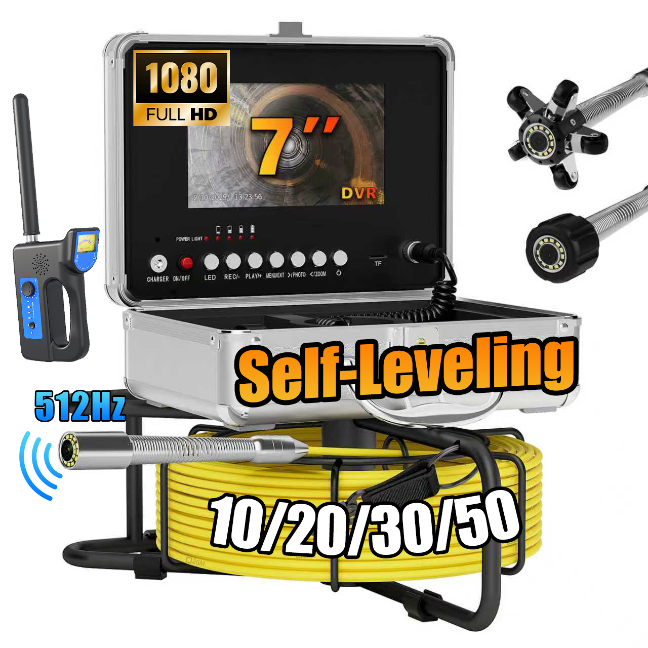 Photography Zooming - Sewer Inspection Camera -512Hz Self-Leveling Sewer
