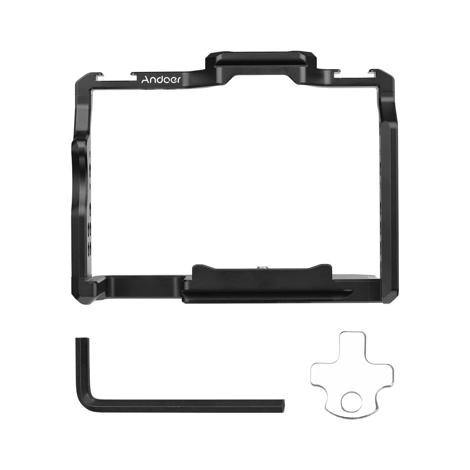 Camera Cold Shoe - Andoer Camera Cage Aluminum Alloy Video