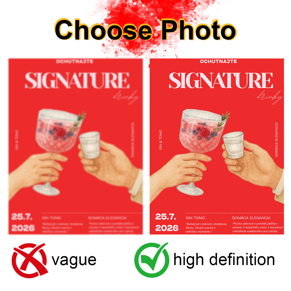 Photography Object - Custom Photo Advertising Poster Personalized Beverage
