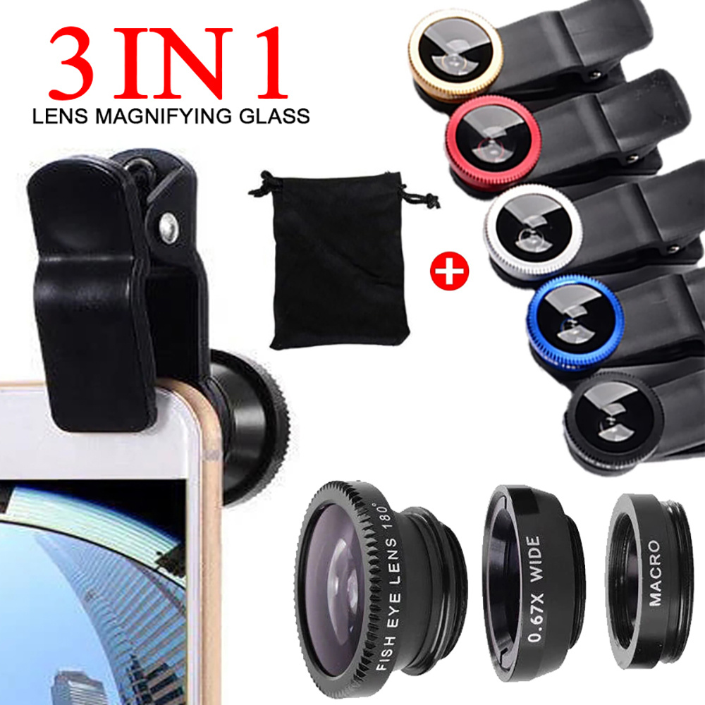 Universal 3 in 1 Fish Eye Lens - Photography Zooming review and price