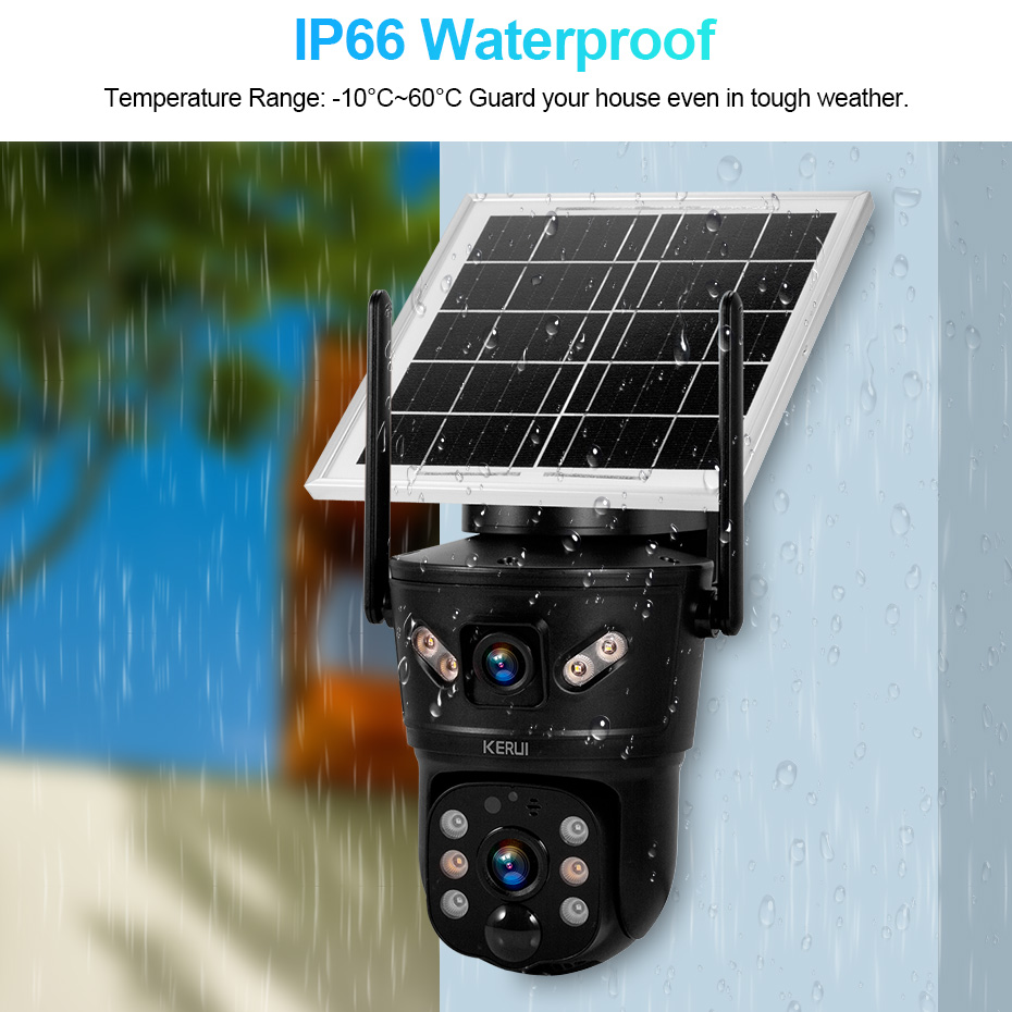 KERUI 6MP 4G SIM WiFi Solar Ca - Photography Zooming review and price