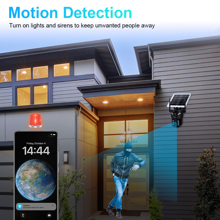 KERUI 6MP 4G SIM WiFi Solar Ca - Photography Zooming review and price