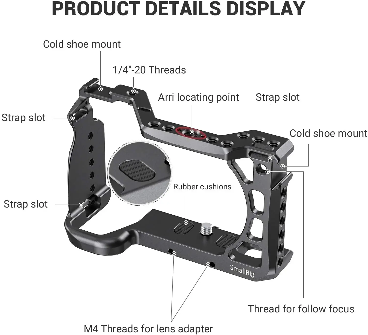 SmallRig 2493 A6600 Camera Cag - Camera Cold Shoe review and price