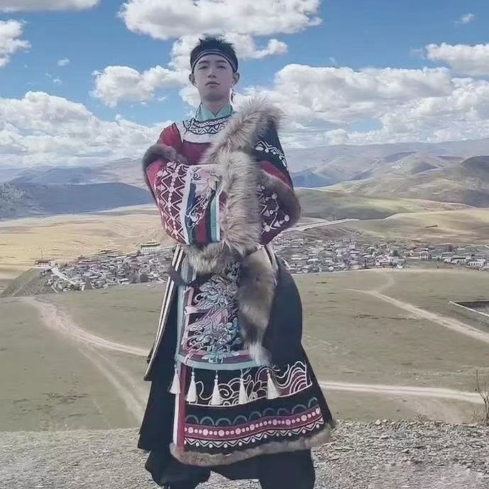 Classic Embroidered Tibetan Ro - Photography Of A Man review and price