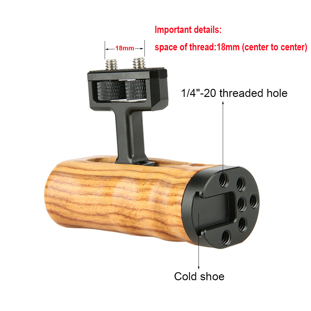 NICEYRIG Universal Side Wooden - Camera Cold Shoe review and price