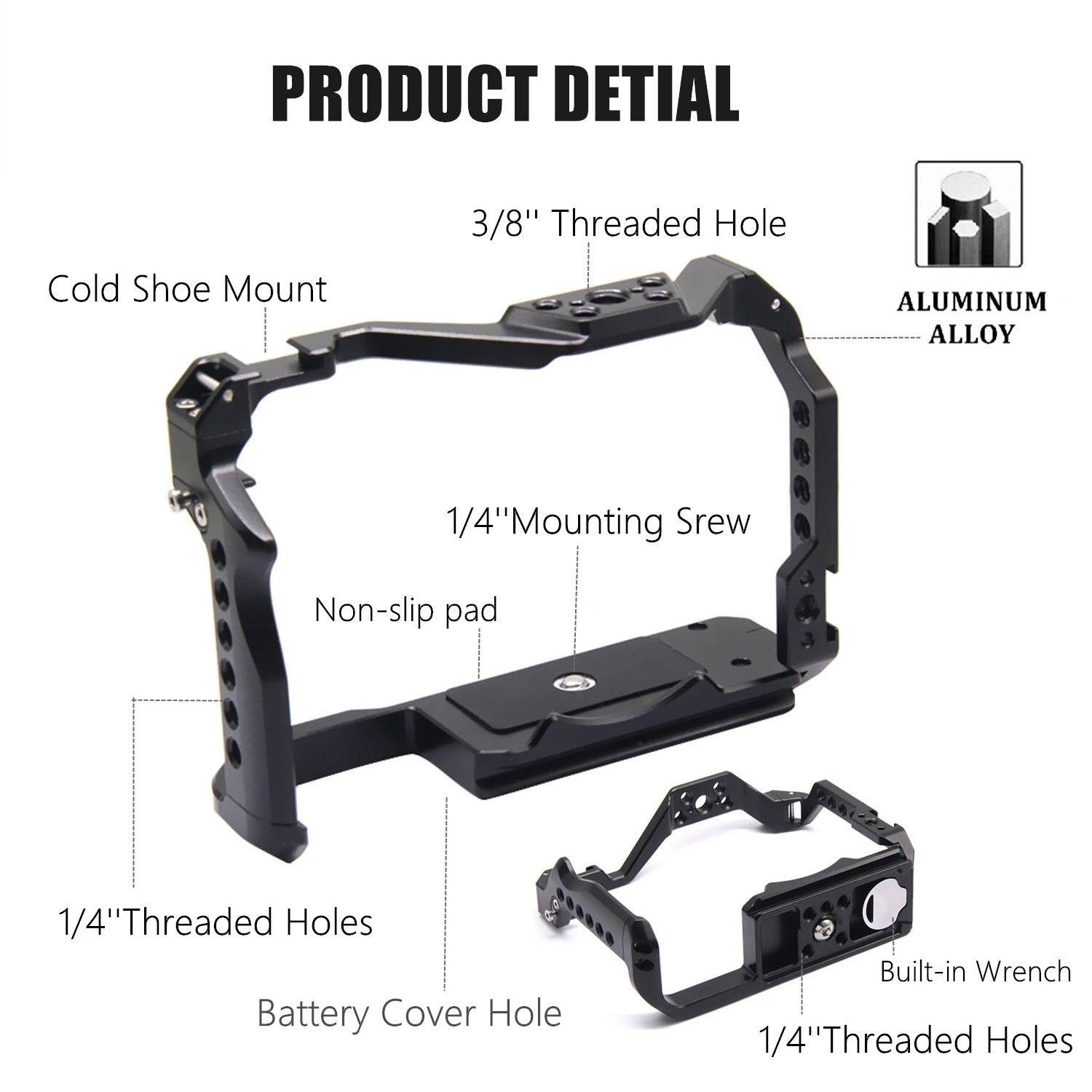 Protective Frame Camera Cage f - Camera Cold Shoe review and price
