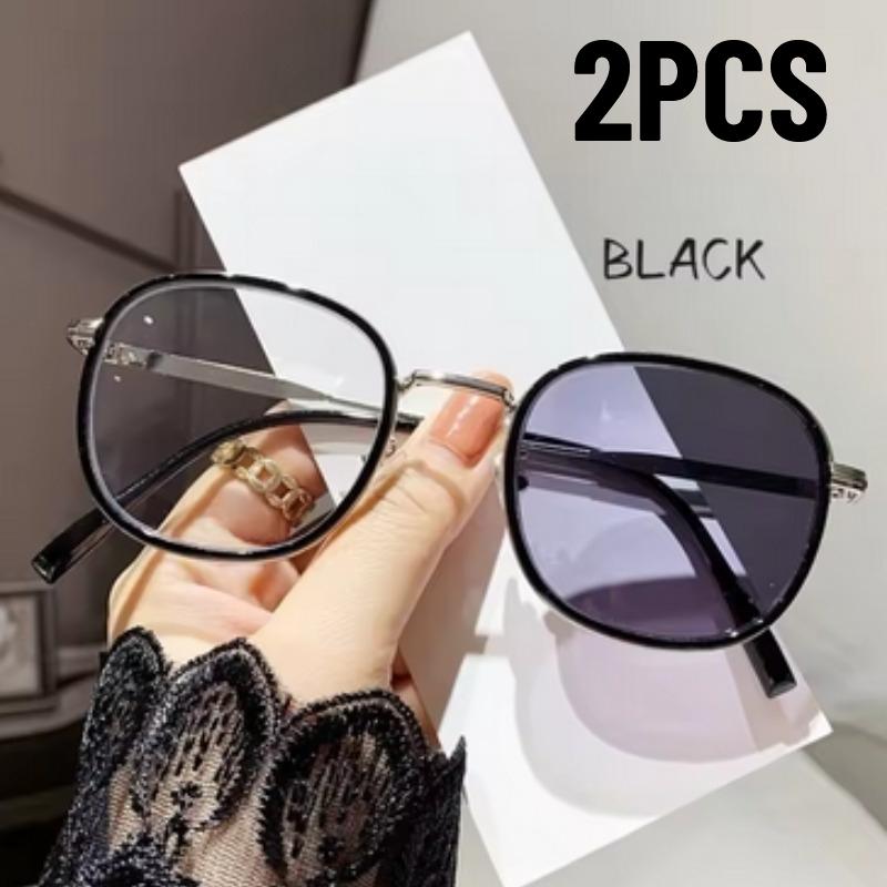 2 Pairs of Retro Square Metal  - Photography Of A Man review and price