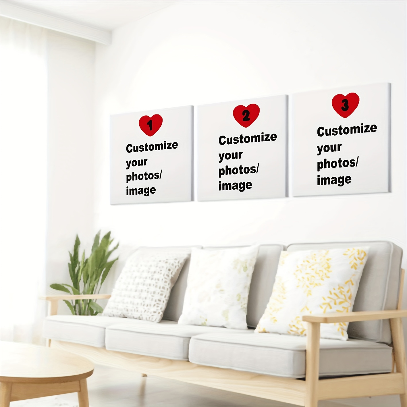 3pcs/set Custom Square Canvas  - Photography Object review and price