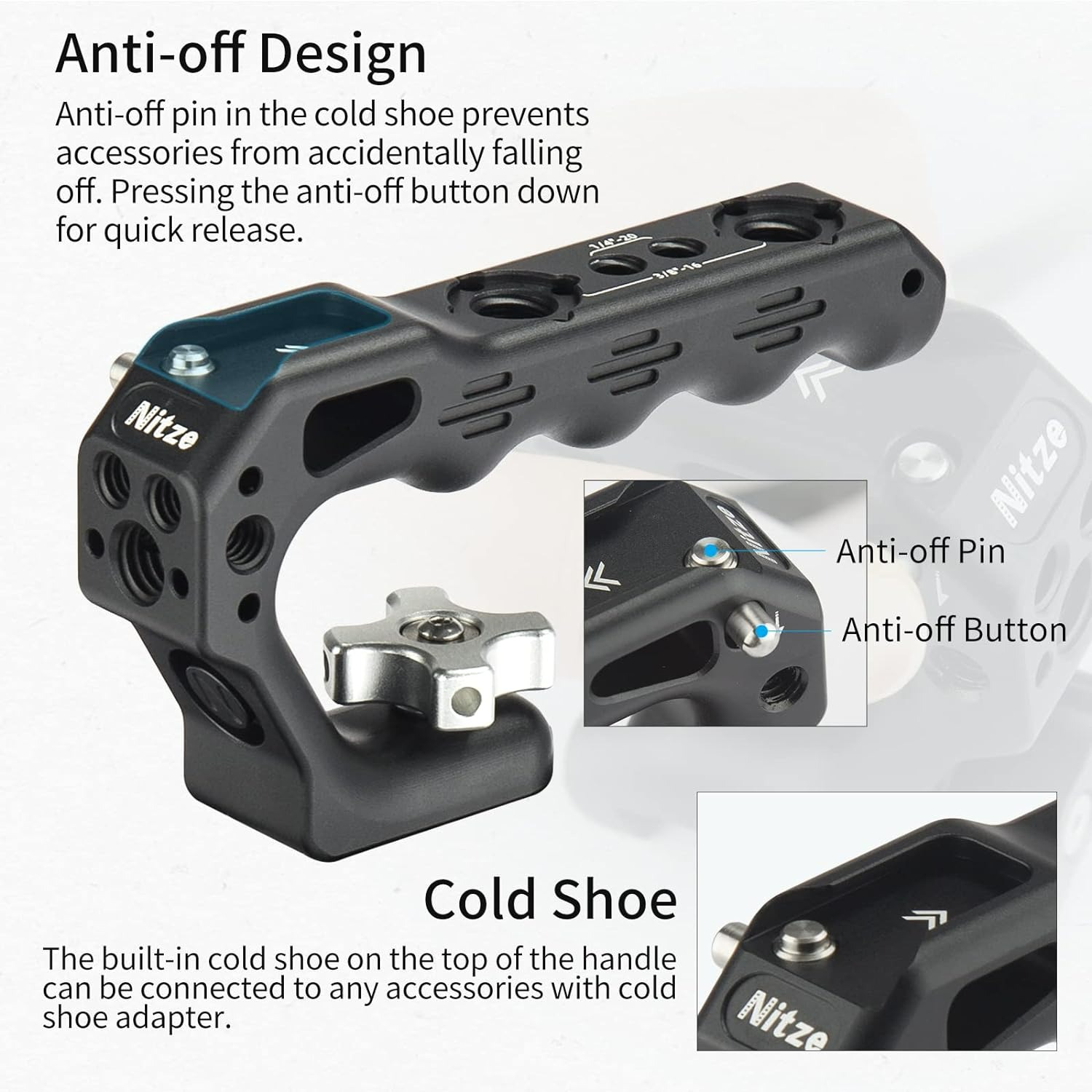 Nitze Lil Stinger II Handle Co - Camera Cold Shoe review and price